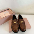 MiuMiu 5D773D Women's Leather loafers Miu8030 - Euro 35=US 4 - View 1