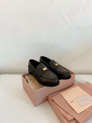 MiuMiu 5D773D Women's Leather loafers Miu8031 - Euro 35=US 4 - View 8