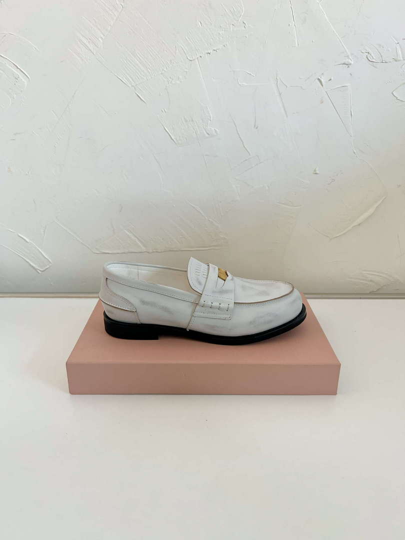 MiuMiu 5D773D Women's Leather loafers Miu8033