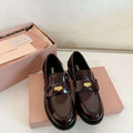 MiuMiu 5D773D Women's Leather loafers Miu8034 - Euro 35=US 4 - View 1