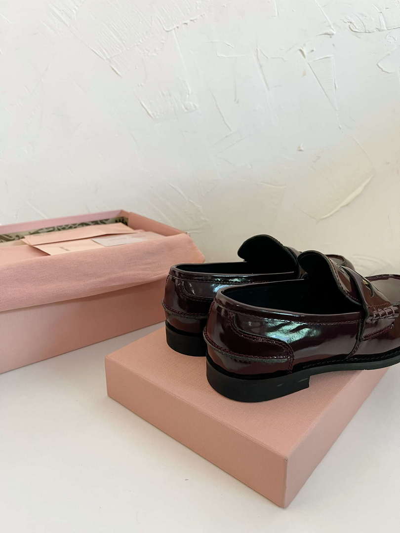MiuMiu 5D773D Women's Leather loafers Miu8034 - Euro 35=US 4 - View 8