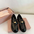 MiuMiu 5D773D Women's Leather loafers Miu8035 - Euro 35=US 4 - View 1
