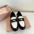 MiuMiu 5D773D Women's Leather loafers Miu8036 - Euro 35=US 4 - View 1
