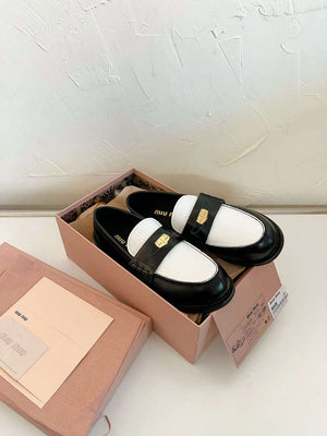 MiuMiu 5D773D Women's Leather loafers Miu8036 - Euro 35=US 4 - View 3