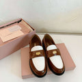 MiuMiu 5D773D Women's Leather loafers Miu8037 - Euro 35=US 4 - View 1