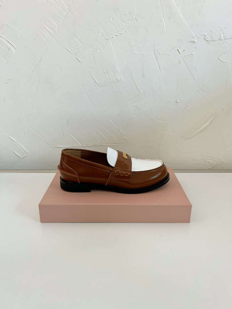 MiuMiu 5D773D Women's Leather loafers Miu8037