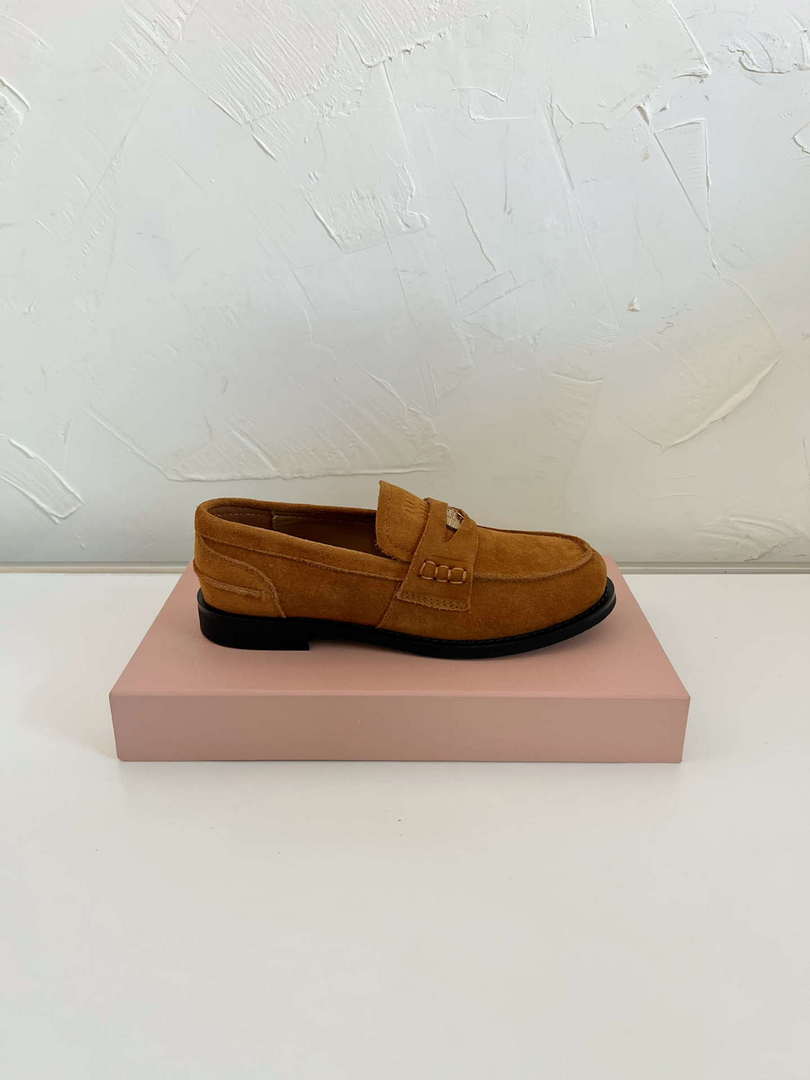MiuMiu 5D773D Women's Leather loafers Miu8038