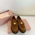 MiuMiu 5D773D Women's Leather loafers Miu8039 - Euro 35=US 4 - View 1