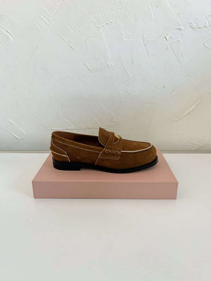 MiuMiu 5D773D Women's Leather loafers Miu8039 - Euro 35=US 4 - View 7