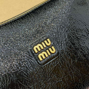 MiuMiu 5NE841 Naplak Patent Leather Pouch Bag Black - Default Title - View 11