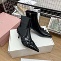 MiuMiu 5T336E Women's Naplak Booties Miu8041 - Euro 35=US 4 - View 1