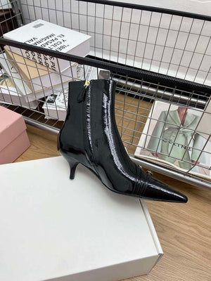 MiuMiu 5T336E Women's Naplak Booties Miu8041 - Euro 35=US 4 - View 6