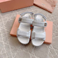 MiuMiu 5X135E Women's Sporty matelass¨¦ nappa leather sandals Miu80013 - Euro 35=US 4 - View 1