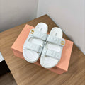 MiuMiu 5X135E Women's Sporty matelass¨¦ nappa leather sandals Miu8007 - Euro 35=US 4 - View 1