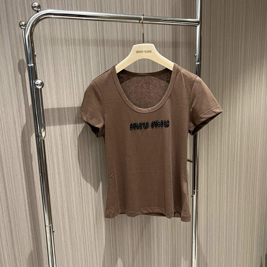 MiuMiu Women's T-shirt Fashion Clothing M99122