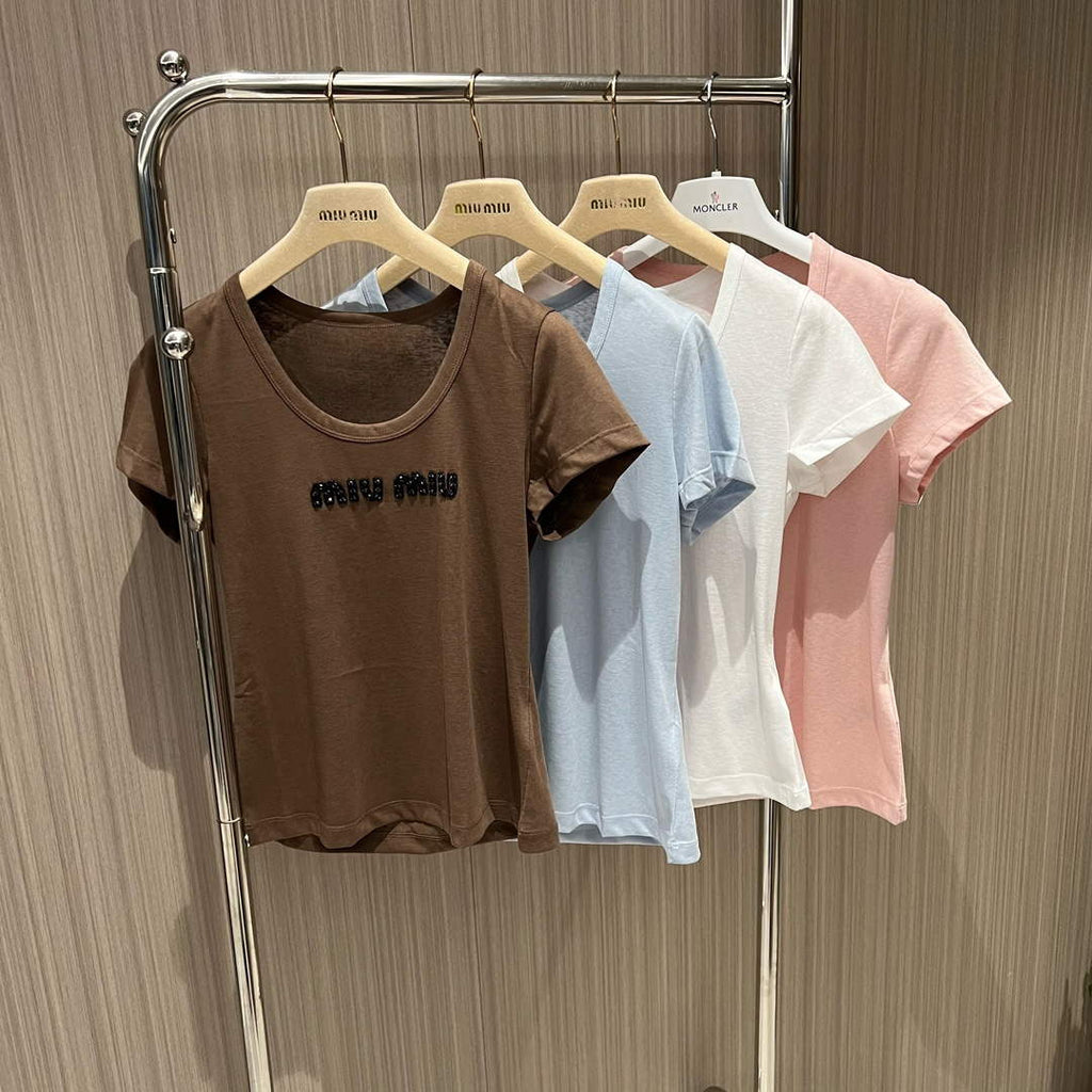 MiuMiu Women's T-shirt Fashion Clothing M99120