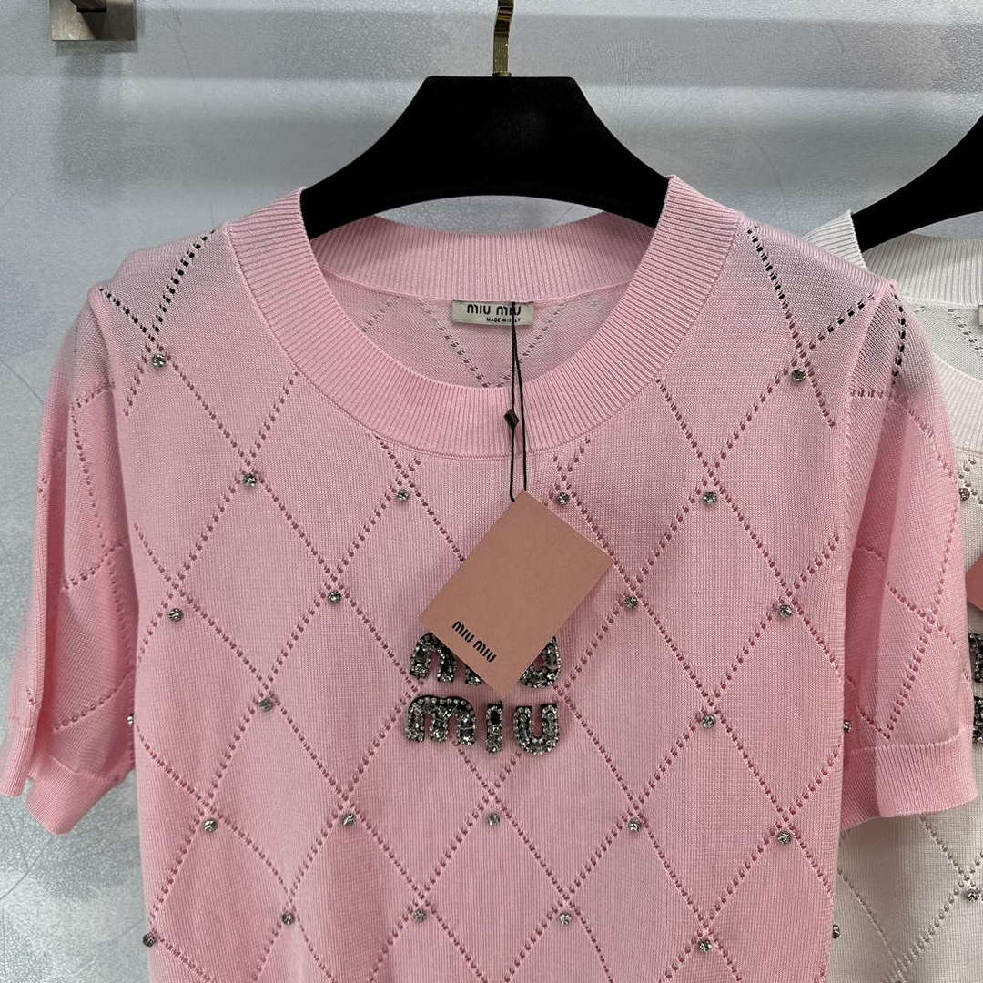 MiuMiu Women's T-shirt Fashion Clothing M99125