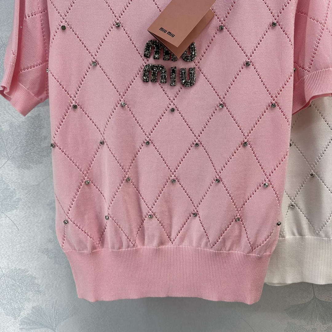MiuMiu Women's T-shirt Fashion Clothing M99125