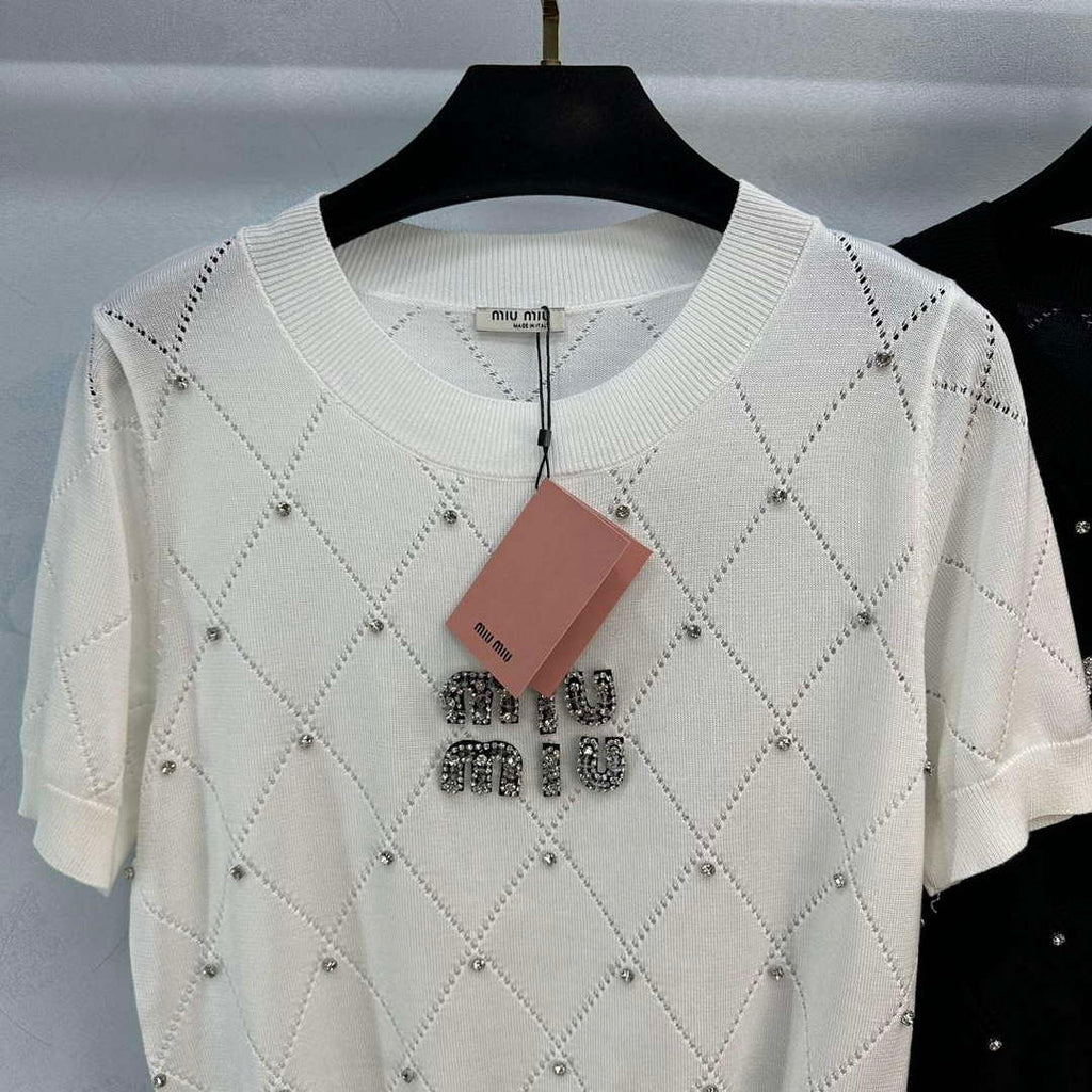 MiuMiu Women's T-shirt Fashion Clothing M99125
