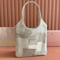 MiuMiu Ivy Pieced leather bag 5BA281 White