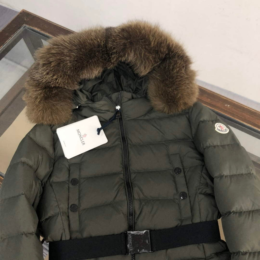 Moncler G20912A Women's Short Down Green 88636