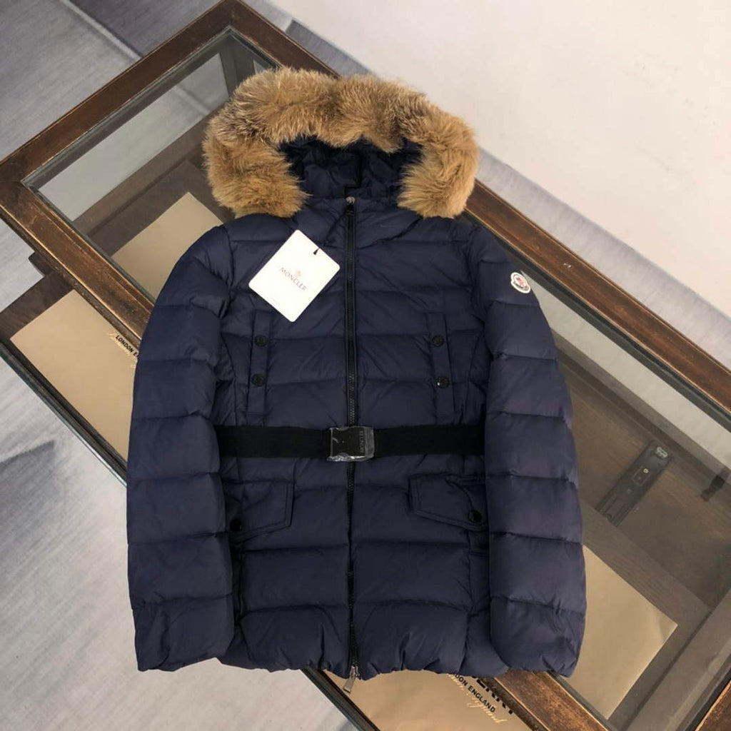 Moncler G20912A Women's Short Down Navy blue 88634