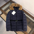 Moncler G20912A Women's Short Down Navy blue 88634