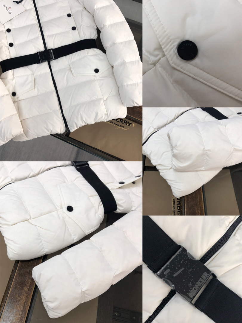 Moncler G20912A Women's Short Down White 88633