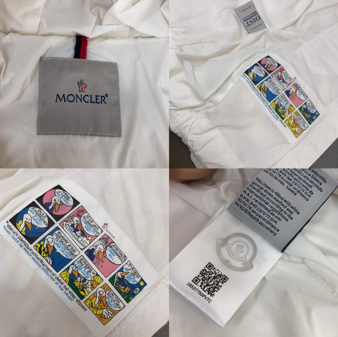 Moncler G20912A Women's Short Down White 88633