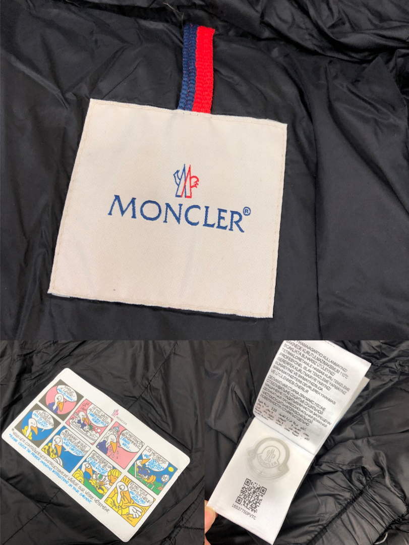 Moncler G20913A Women's Short Down Black 88637