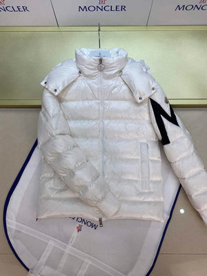 Moncler H20911A Men's Corydale Short Down Jacket White 88621 - 1 - View 3