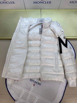 Moncler H20911A Men's Corydale Short Down Jacket White 88621 - 1 - View 5