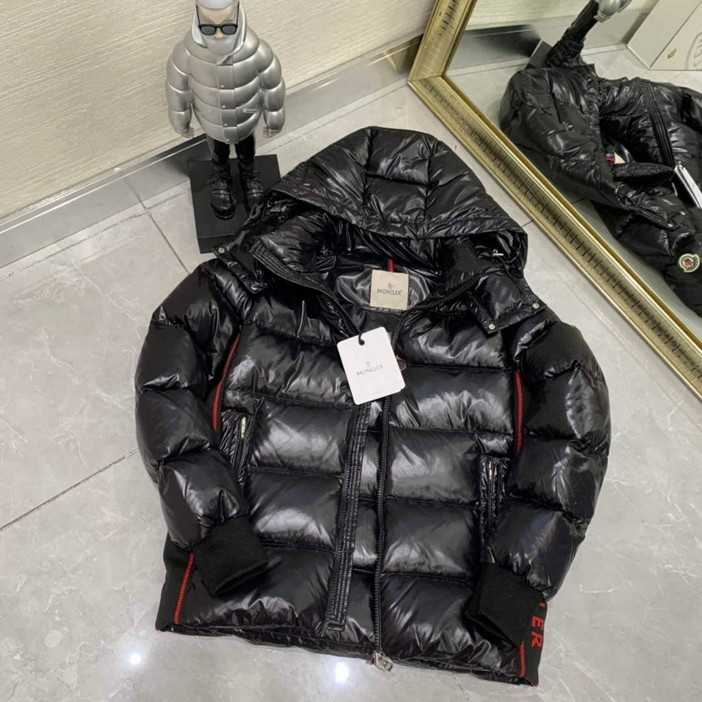 Moncler H20911A Women's Men's Lunetiere Short Down Jacket Black 88642