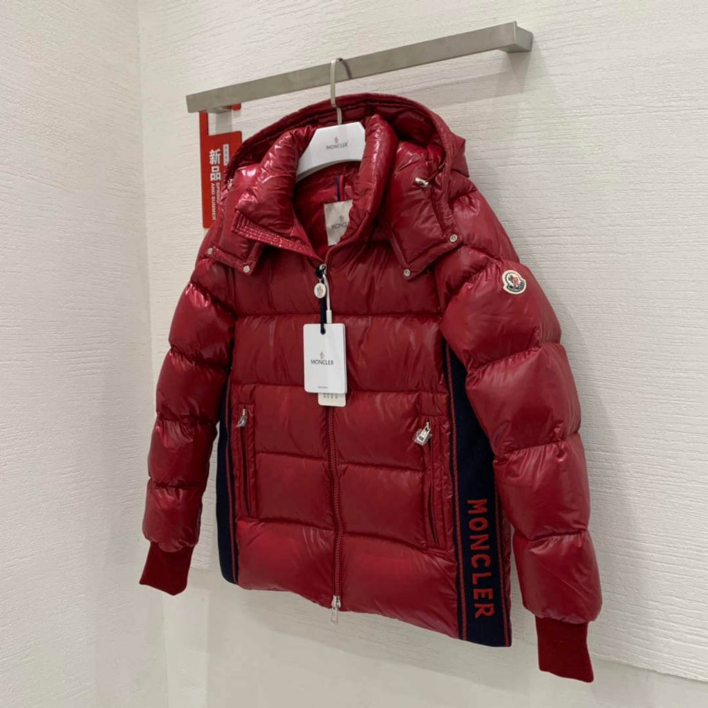 Moncler H20911A Women's Men's Lunetiere Short Down Jacket Red 88643