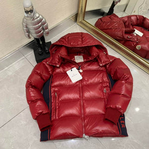 Moncler H20911A Women's Men's Lunetiere Short Down Jacket Red 88643 - 0 - View 6