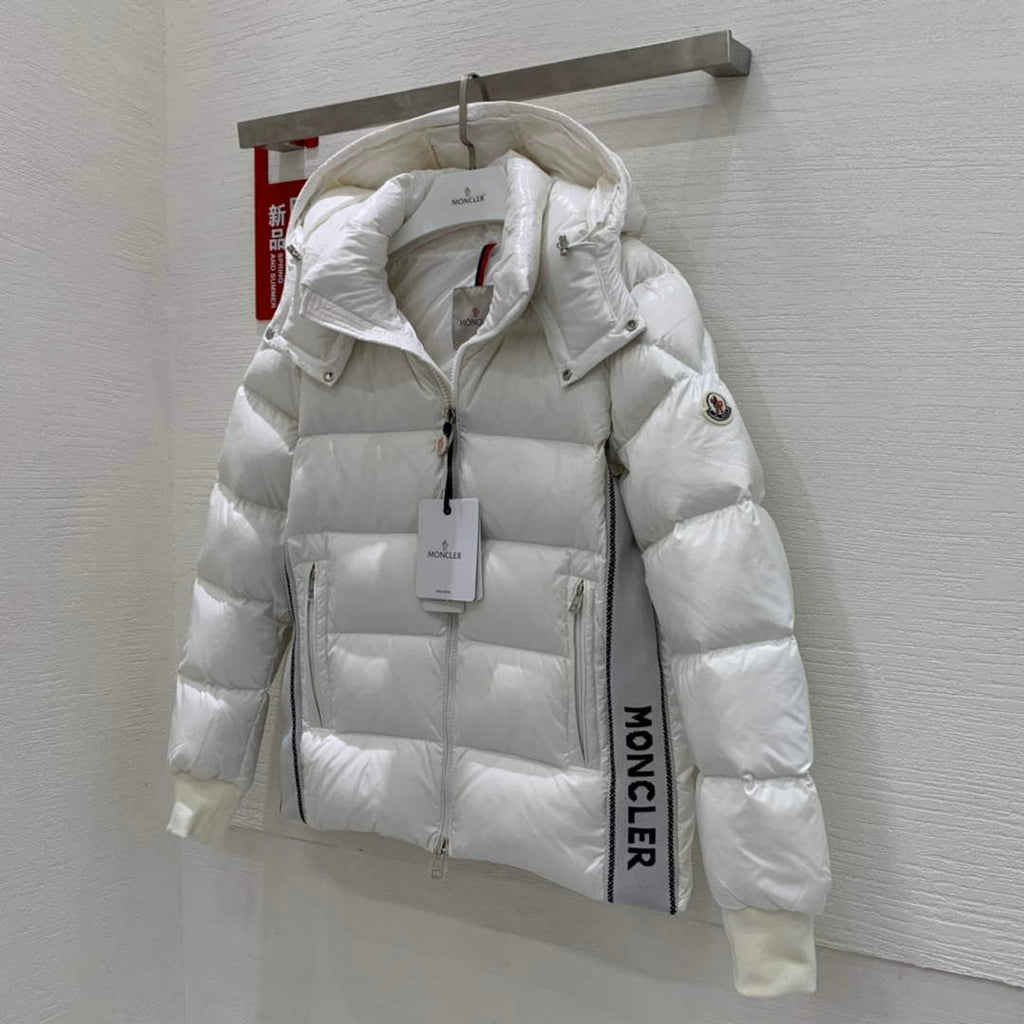 Moncler H20911A Women's Men's Lunetiere Short Down Jacket White 88644