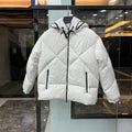 Moncler H20931A Women's Estom Short Down Jacket White 88640