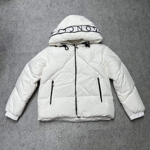 Moncler H20931A Women's Estom Short Down Jacket White 88640 - 0 - View 3