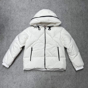 Moncler H20931A Women's Estom Short Down Jacket White 88640 - 0 - View 9