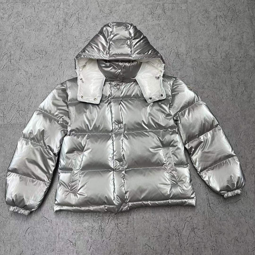 Moncler H20931C Women's Gaou Down Jacket Silver 88622 - 0 - View 1