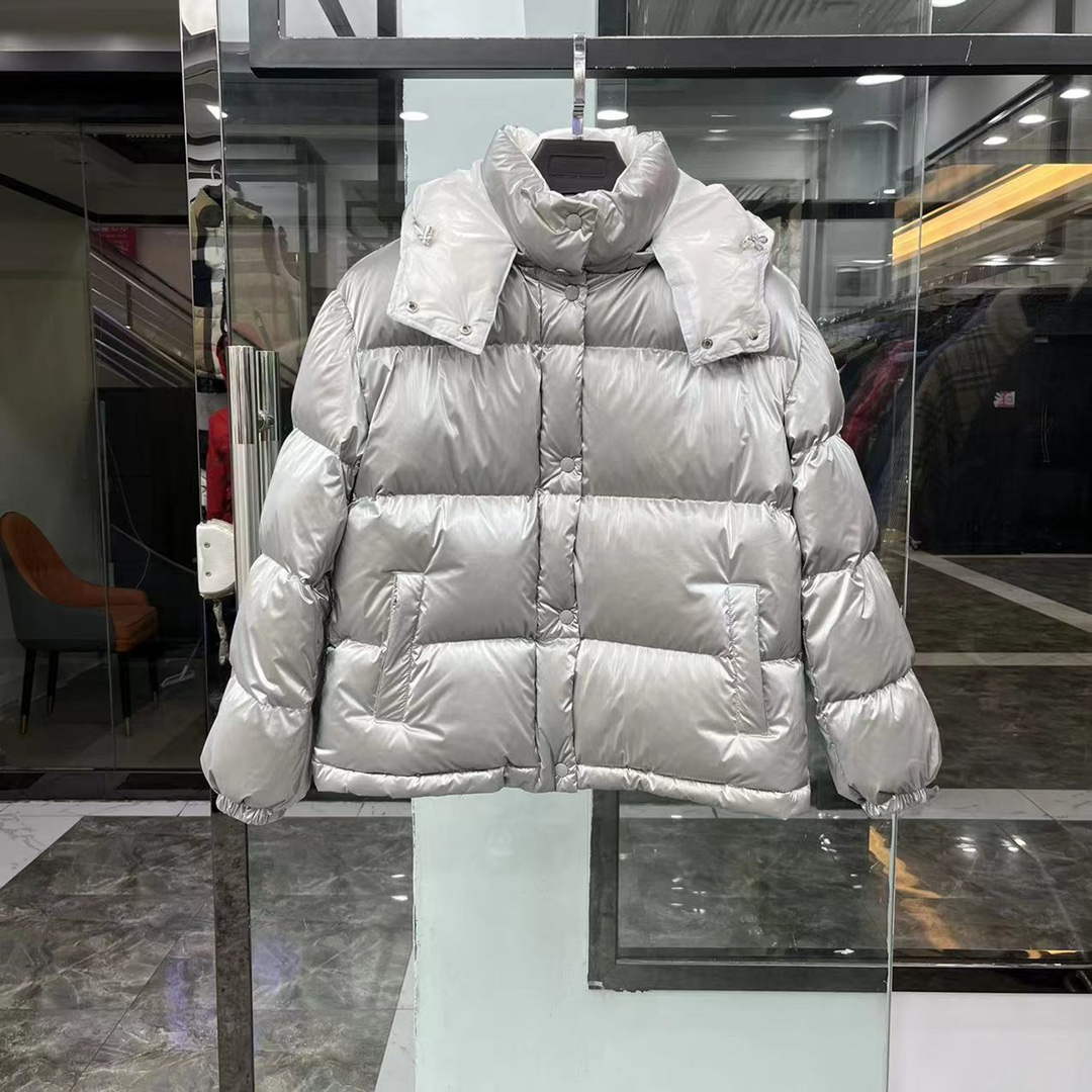 Moncler H20931C Women's Gaou Down Jacket Silver 88622