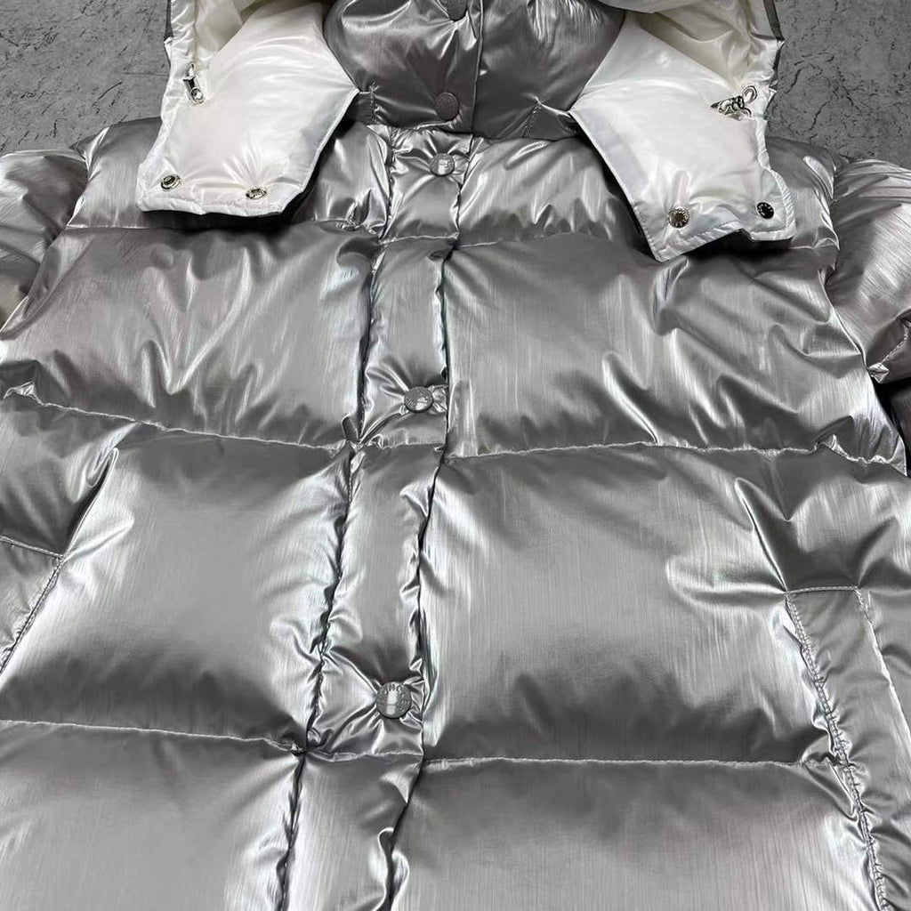 Moncler H20931C Women's Gaou Down Jacket Silver 88622