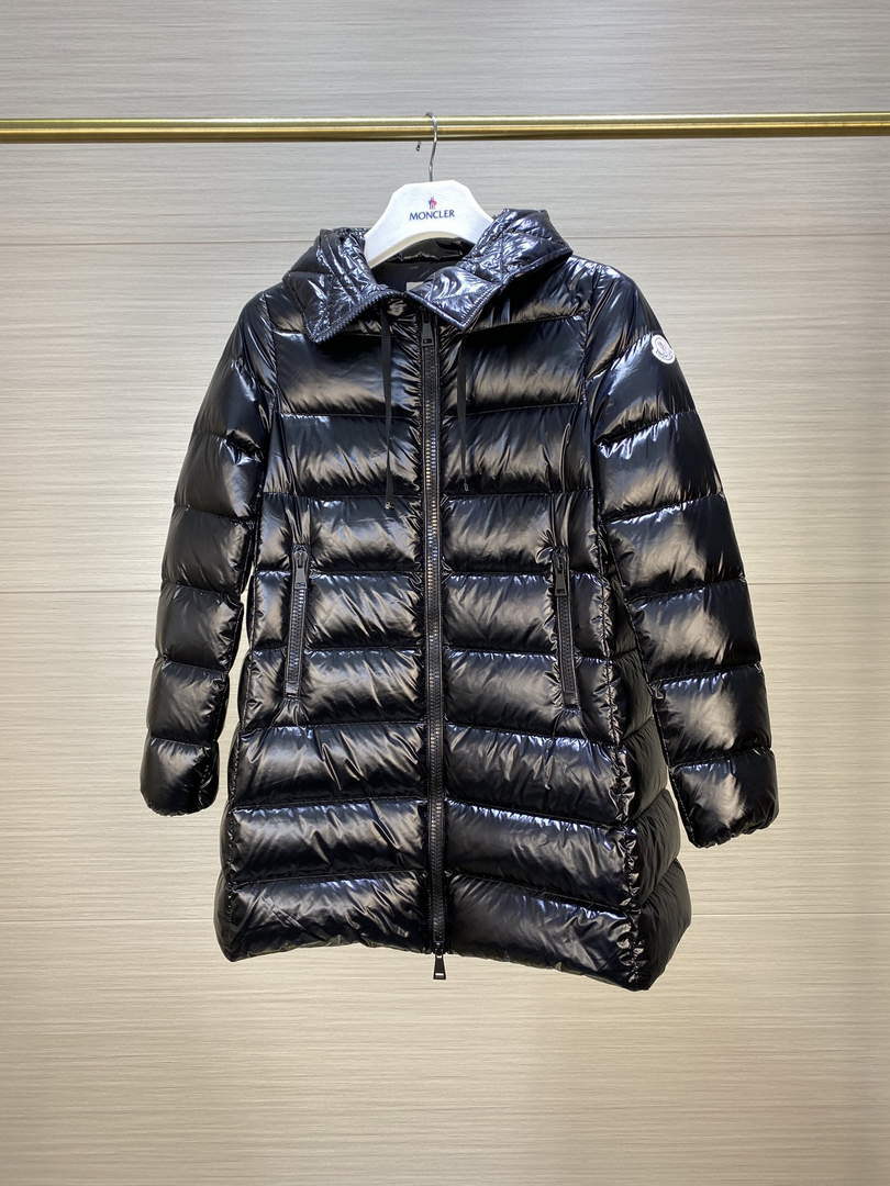 Moncler H20931C Women's Long Down Black 88638