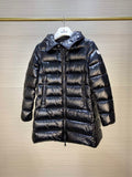 Moncler H20931C Women's Long Down Black 88638