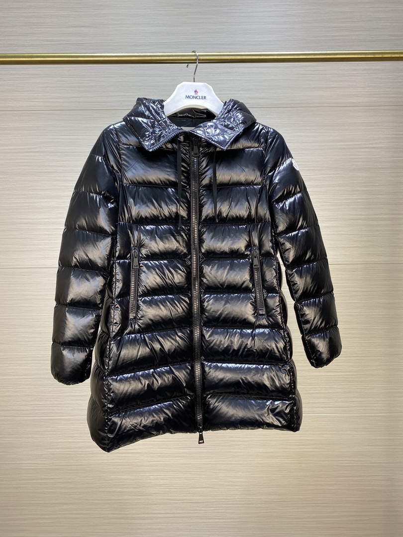 Moncler H20931C Women's Long Down Black 88638