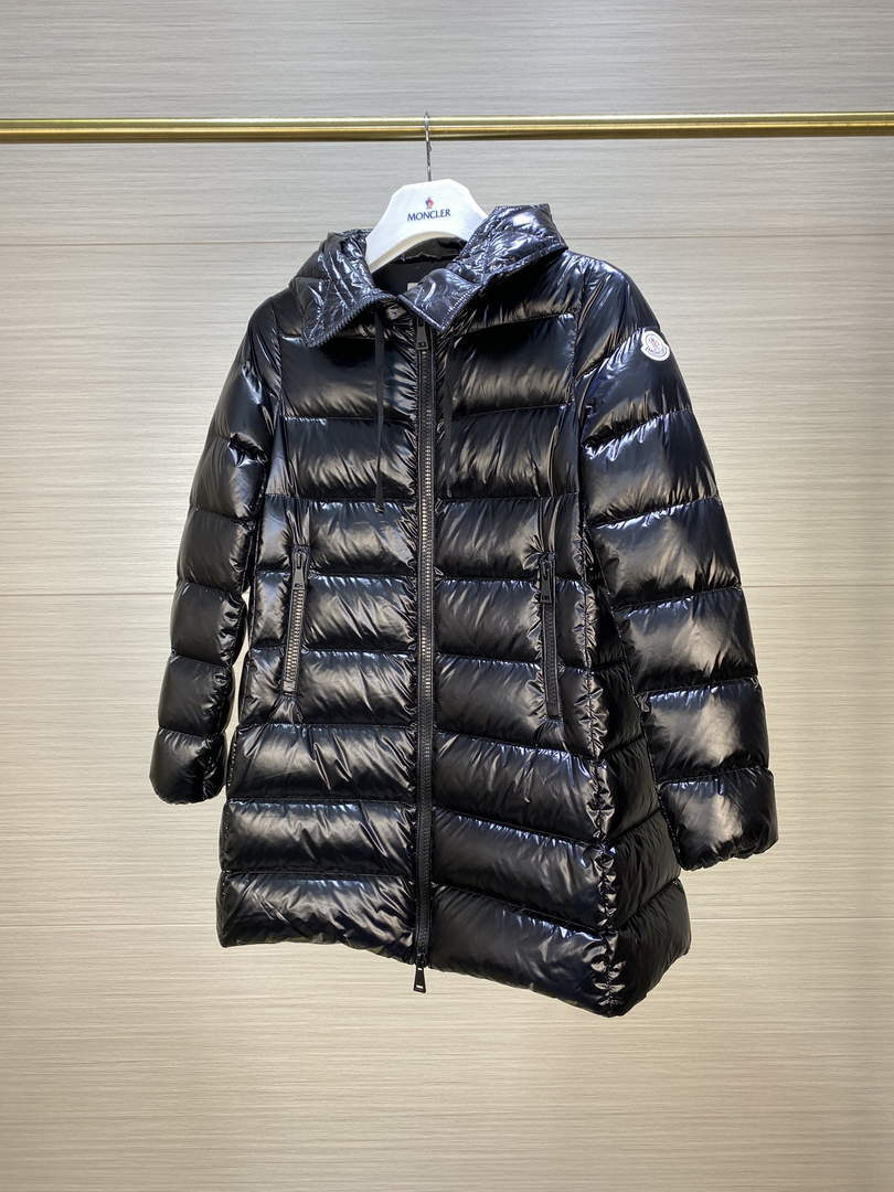 Moncler H20931C Women's Long Down Black 88638