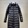 Moncler H20931C Women's Long Down Black 88639 - 1 - View 1
