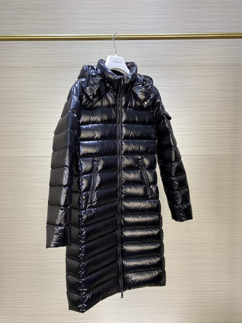 Moncler H20931C Women's Long Down Black 88639