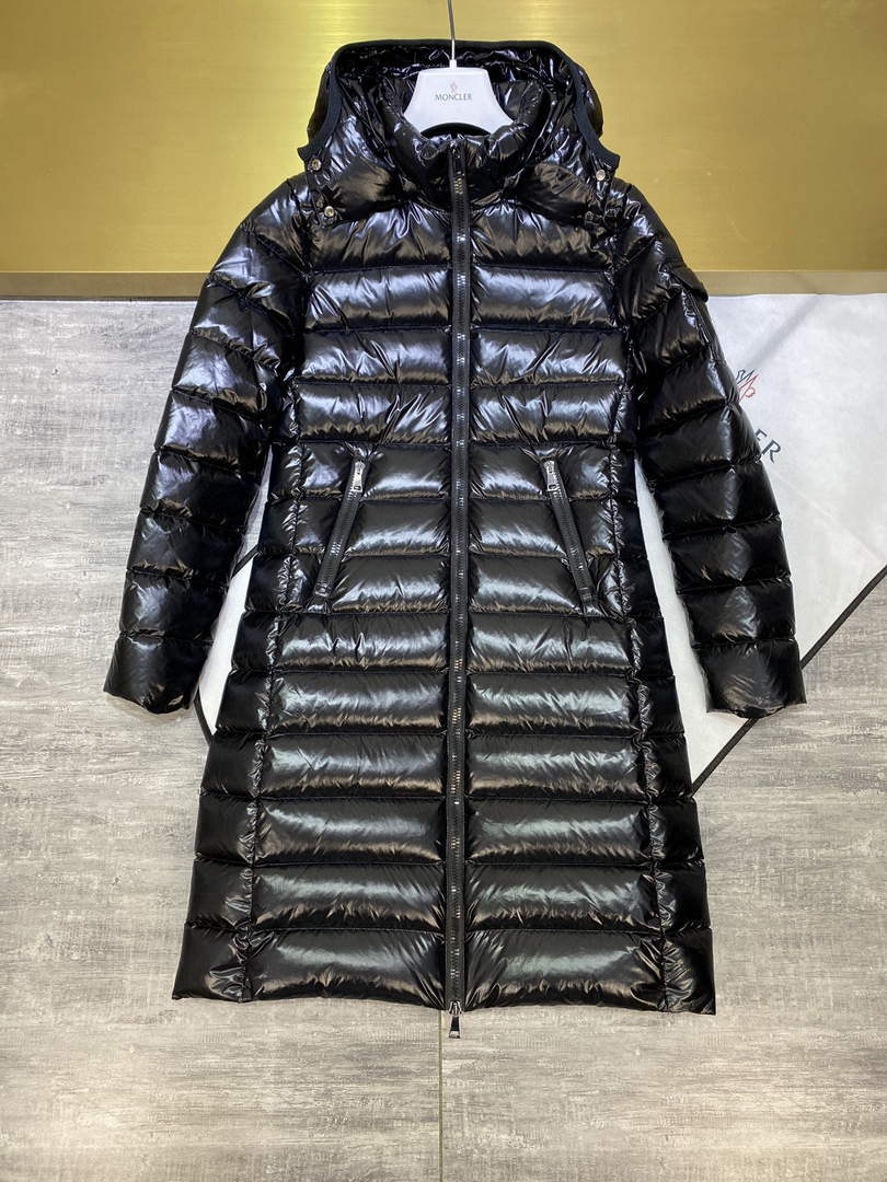 Moncler H20931C Women's Long Down Black 88639