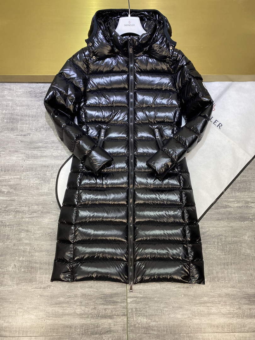 Moncler H20931C Women's Long Down Black 88639